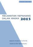 Kecamatan Kepahiang Dalam Angka 2015