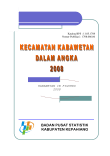 kecamatan Kabawetan Dalam Angka tahun 2008 kabupaten Kepahiang