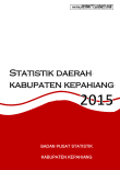 Statistik Daerah Kabupaten Kepahiang 2015