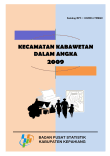 Kecamatan Kabawetan Dalam Angka Tahun 2009 Kabupaten Kepahiang