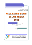 Kecamatan Merigi Dalam Angka Tahun 2008 Kabupaten Kepahiang