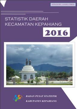 Kepahiang Subdistrict Regional Statistics 2016